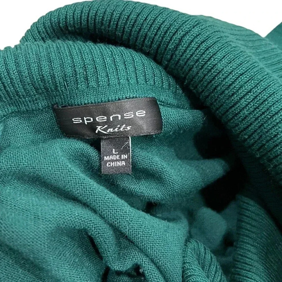 Spense Knits Green cowl neck Sweater L - Picture 3 of 3